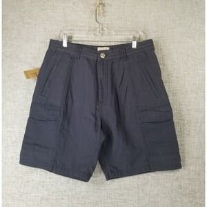 Jachs Cargo Shorts Mens 32 Black Iris Pockets Hiking Casual 100% Cotton NEW